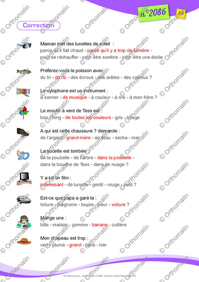 Page 8 de la fiche
