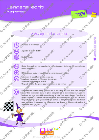 Page 1 de la fiche