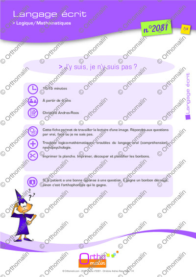 Page 1 de la fiche