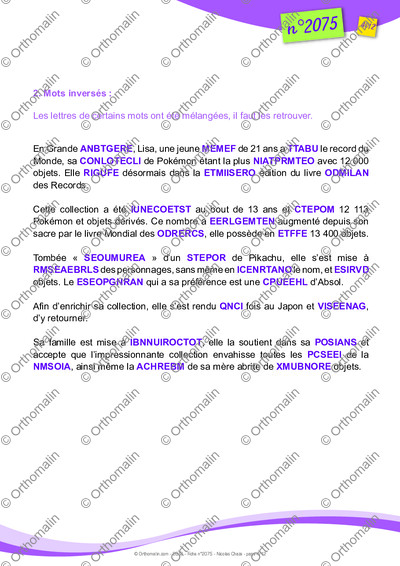 Page 4 de la fiche