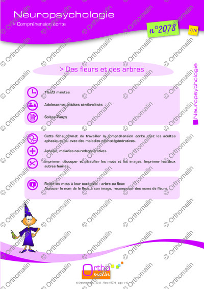 Page 1 de la fiche