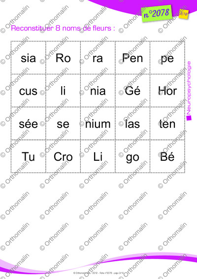 Page 3 de la fiche