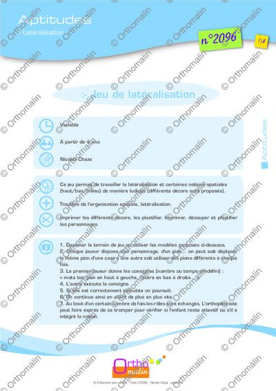 Page 1 de la fiche