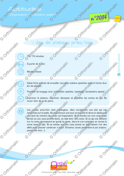 Page 1 de la fiche