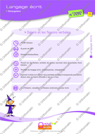 Page 1 de la fiche