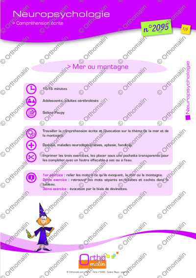 Page 1 de la fiche