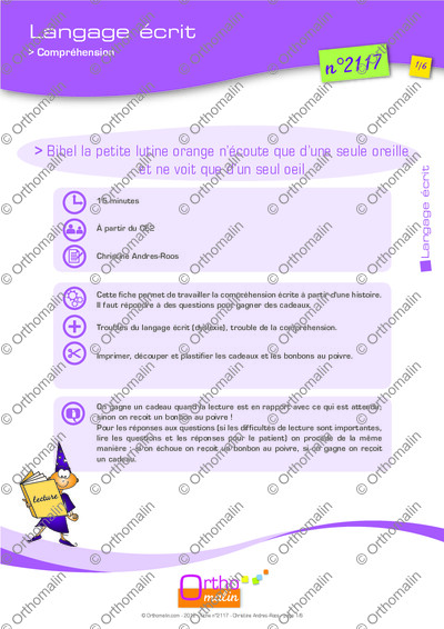 Page 1 de la fiche