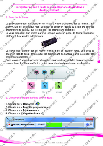 Page 2 de la fiche