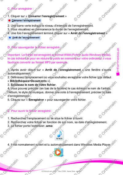 Page 3 de la fiche