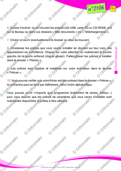 Page 3 de la fiche
