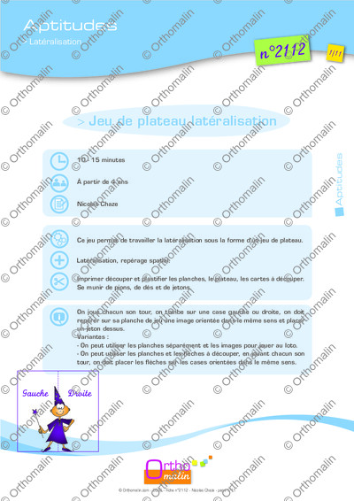 Page 1 de la fiche