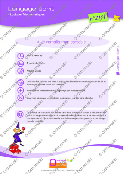 Page 1 de la fiche