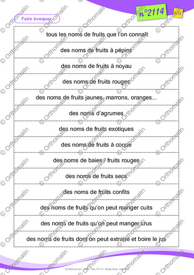 Page 3 de la fiche