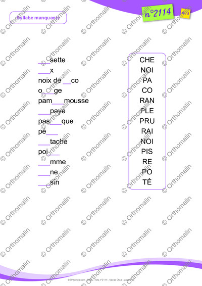Page 6 de la fiche