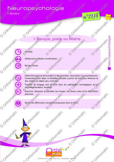 Page 1 de la fiche