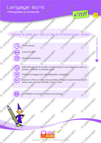 Page 1 de la fiche
