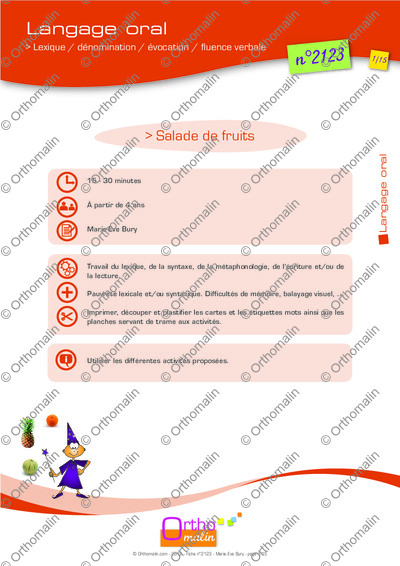 Page 1 de la fiche