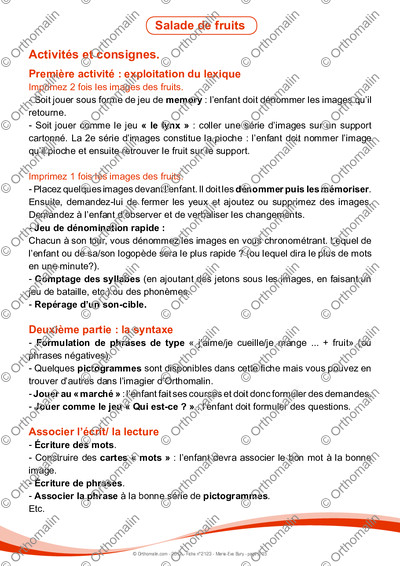 Page 2 de la fiche