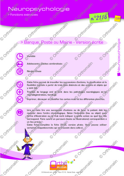Page 1 de la fiche