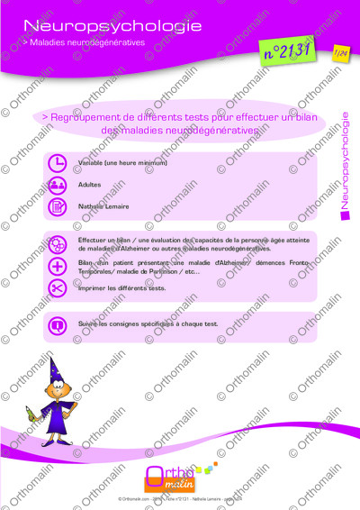 Page 1 de la fiche