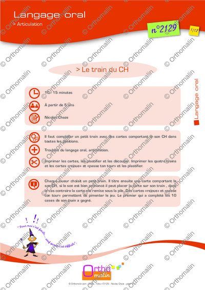 Page 1 de la fiche