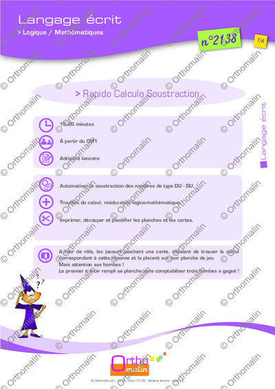 Page 1 de la fiche