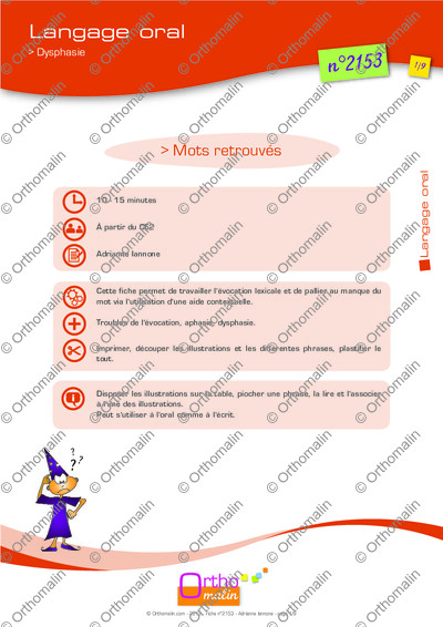 Page 1 de la fiche