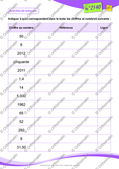 Page 6 de la fiche