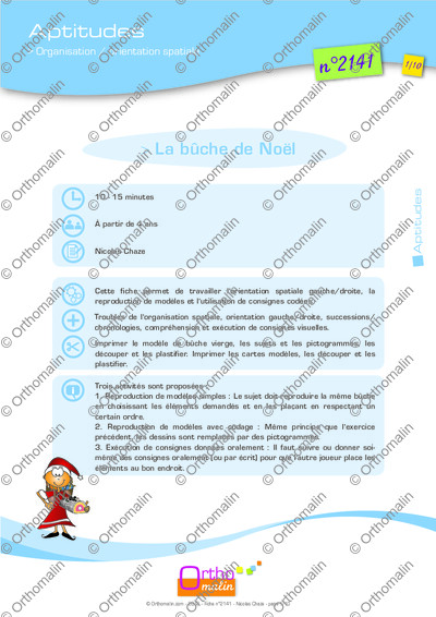 Page 1 de la fiche