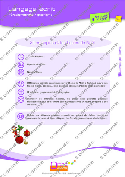 Page 1 de la fiche