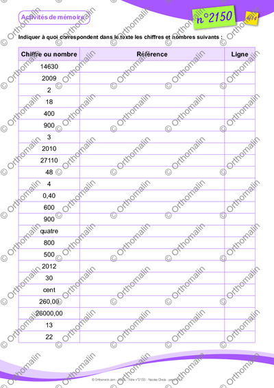 Page 6 de la fiche