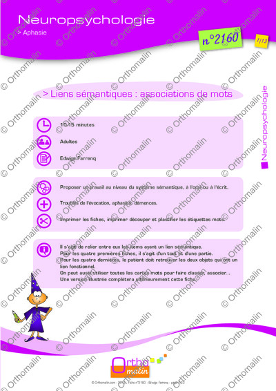 Page 1 de la fiche