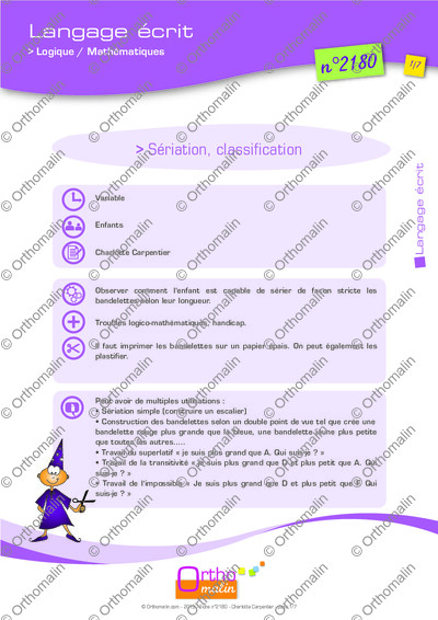 Page 1 de la fiche
