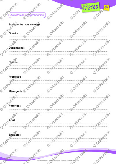 Page 5 de la fiche