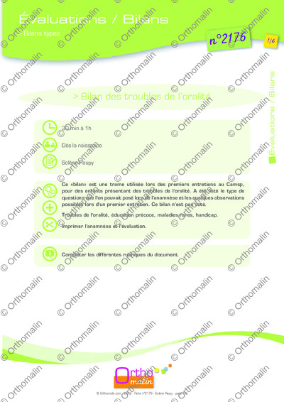 Page 1 de la fiche