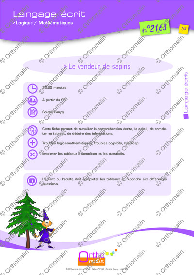 Page 1 de la fiche