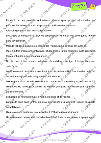 Page 3 de la fiche