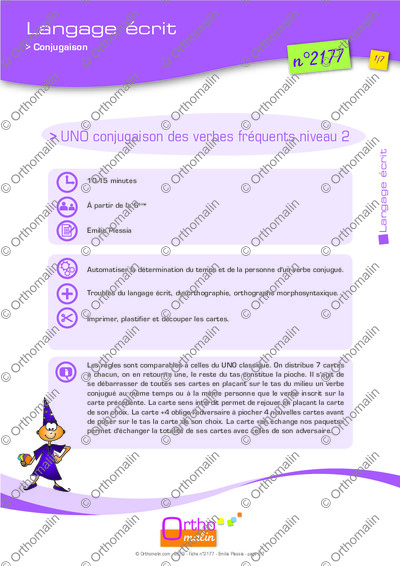 Page 1 de la fiche