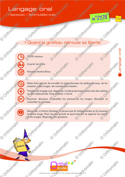 Page 1 de la fiche