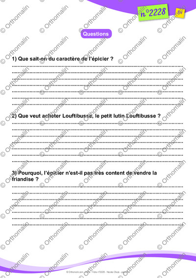 Page 3 de la fiche