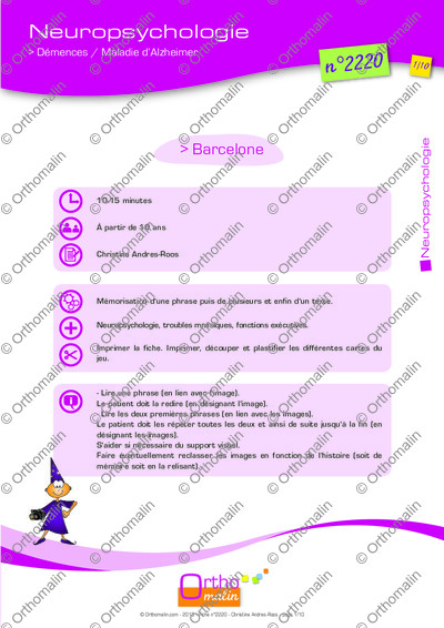 Page 1 de la fiche