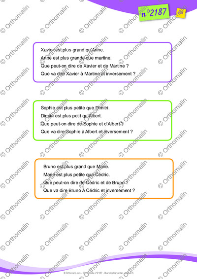 Page 2 de la fiche