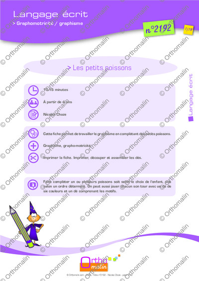 Page 1 de la fiche