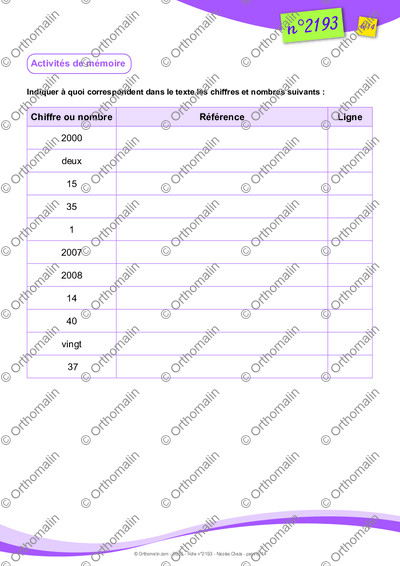 Page 6 de la fiche
