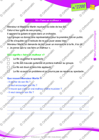 Page 11 de la fiche