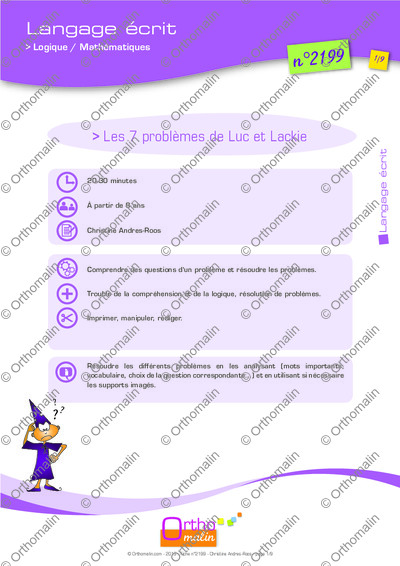Page 1 de la fiche