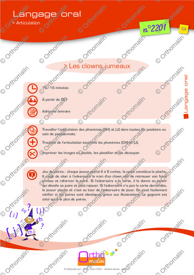 Page 1 de la fiche