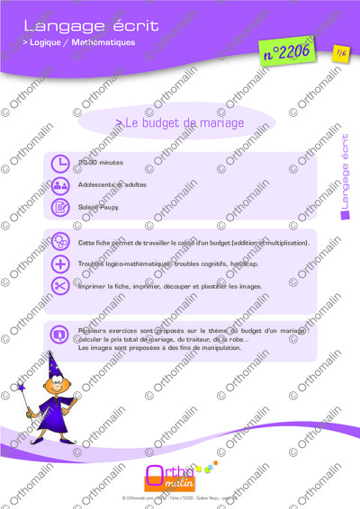 Page 1 de la fiche