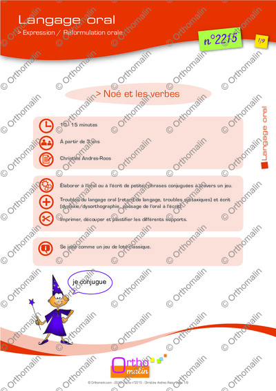 Page 1 de la fiche