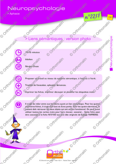 Page 1 de la fiche